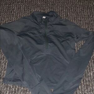 Womens Gray tight Quarter-Zip Jacket